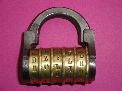 Ancien Cadenas Code Antique French Padlock Combination Antique Price