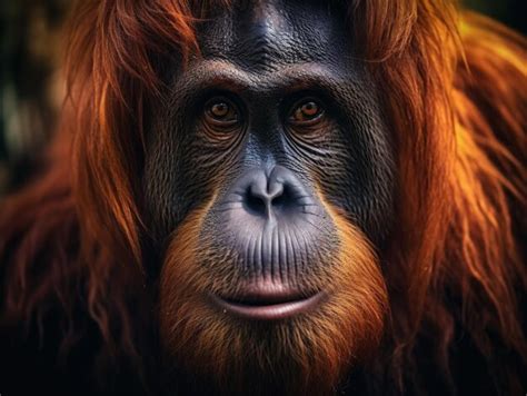 Premium Photo | Orangutan in its Natural Habitat Wildlife Photography ...