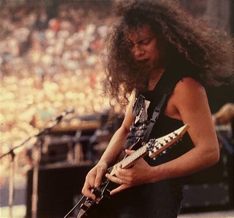 Kirk Hammett Photographed While On The Monsters Of Rock Tour In 1988