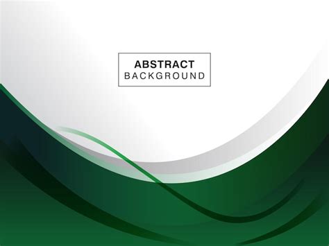 Premium Vector Dark Green Curve Shape Illustration Vector On White