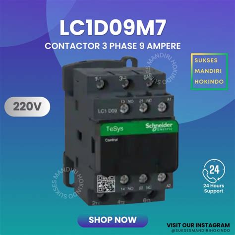 Promo Kontaktor 3P 9A 3 Phase 9 Ampere LC1D09M7 220V ORI Contactor