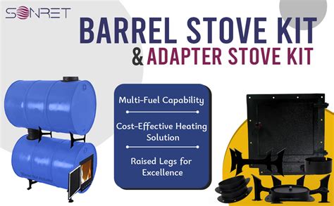 Amazon Sonret Barrel Stove Kit With Double Barrel Stove Adapter