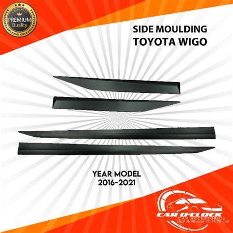 Toyota Wigo Side Door Moulding Black Shopee Philippines