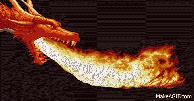 Dragon Breathing Fire on Make a GIF