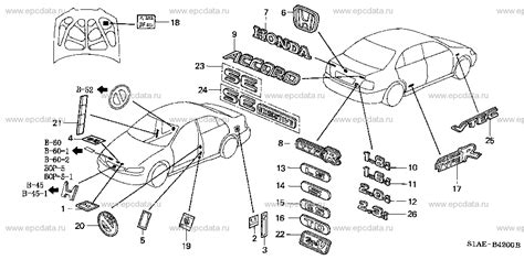 Honda Accord Body Parts Diagrams