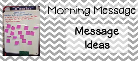 Morning Meeting - Part 5 - Morning Message - Team J's Classroom Fun