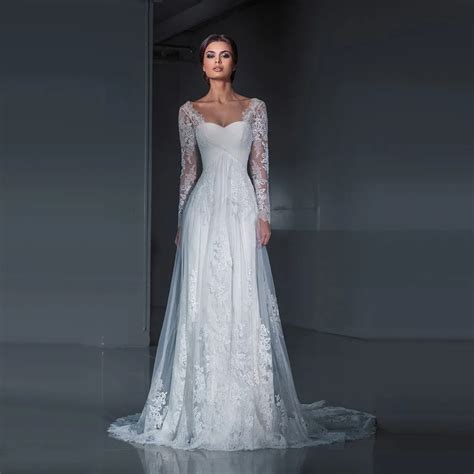 Albums 90 Pictures Pictures Of Wedding Dresses With Sleeves Superb