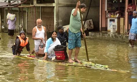 Floods Assam Flood Over 55 Lakh People Affected Across 32 Districts