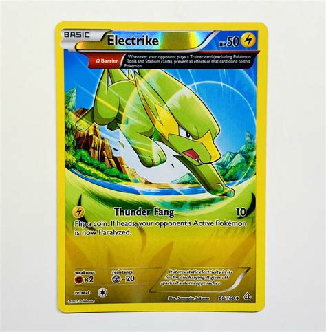 Pokemon 2015 Electrike Primal Clash 60 160 Reverse Holo Uncommon NM EBay