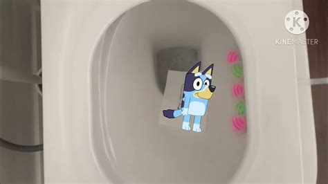 Bluey Gets Flushed Down The Toilet Youtube