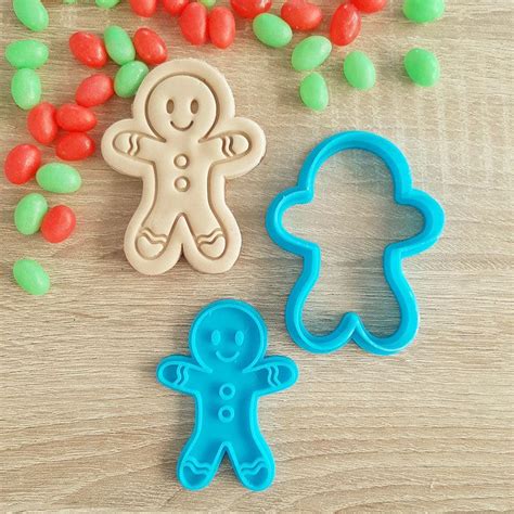 Gingerbread Man Cookie Cutter And Fondant Stamp Nz The Party Room