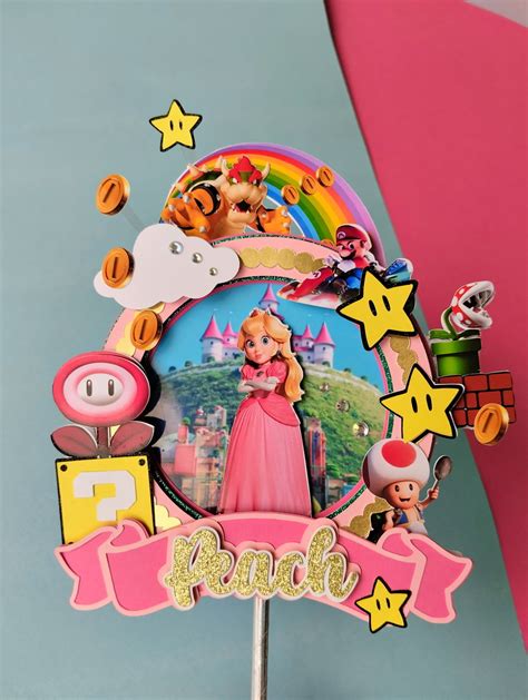 Topper Cake Princesa Peach Arquivo Digital Elo7