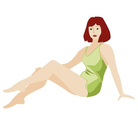 Woman Laying On The Beach In A Matching Bikini Vector Art At Vecteezy