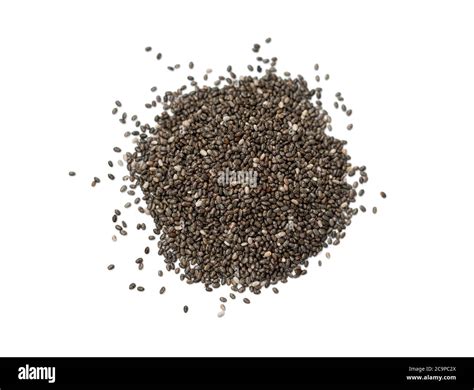 Chia Seeds Isolated On A White Background Stock Photo Alamy