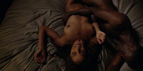 Megalyn Echikunwoke Nude Topless And Giving Oral House Of Lies 2012