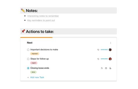 One On One Meetings Template Fusebase Formerly Nimbus