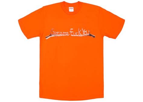 Supreme Fuck You Tee Orange Solesense