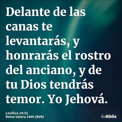 Levítico 19 32 Su Biblia