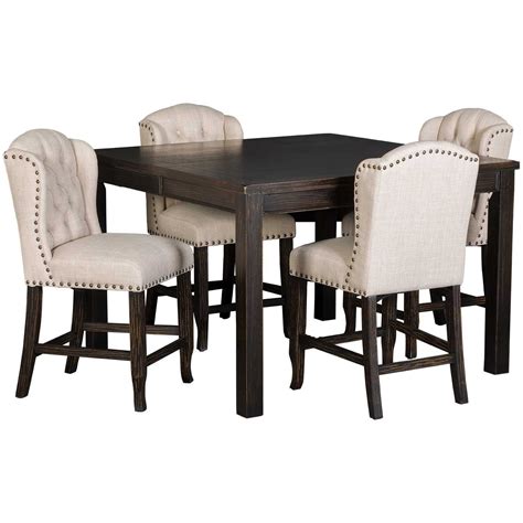 Ivie 5 Piece Counter Height Dining Set | Counter height dining sets, Small dining room table ...