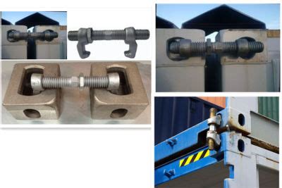 Iso Galvanized Shipping Container Lashing Equipment Bridge Fitting Lock