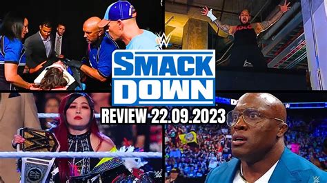 Wwe Smackdown R Ckblick John Cena Aj Styles Komplett Zerst Rt