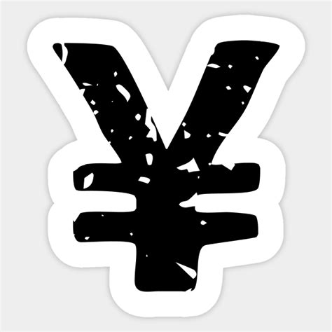 Yen Symbol - Gangsta - Sticker | TeePublic