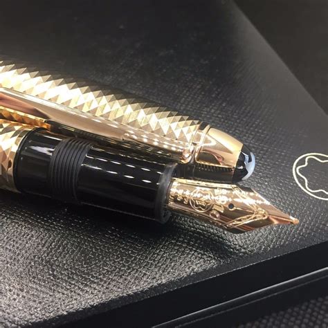 Montblanc Meisterst Ck Geometry Solitaire Champagne Gold Legrand