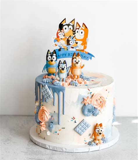 Bluey Cake Fall Birthday Cakes 1st Birthday Cakes Backyard Birthday