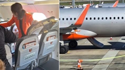 Passenger Opens Emergency Exit On Plane Goes Down Emergency Slide At