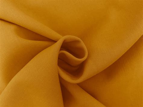 Double Faced Stretch Wool In Mustard Bandj Fabrics