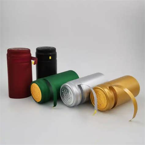 Wine Bottle Capsule Mm Hot Stamping Logo Pvc Shrink Caps China