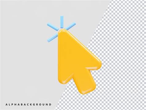 Premium PSD Cursor Icon Illustration 3d Render Element