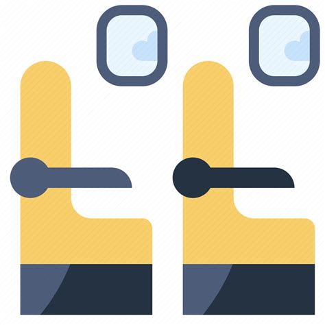 Aeroplane Airplane Passenger Seat Seats Transportation Travel Icon Download On Iconfinder