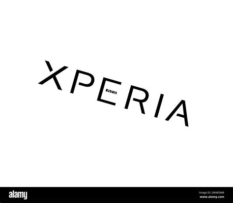 Sony Xperia Rotated Logo White Background B Stock Photo Alamy