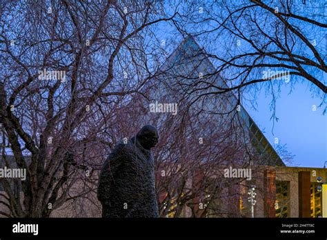 Winston Churchill Statue Winston Churchill Square Edmonton Alberta