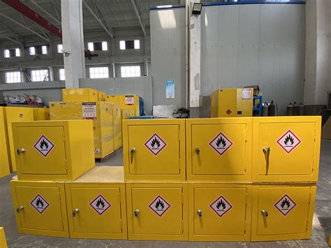 Flammable safety storage cabinet lockers