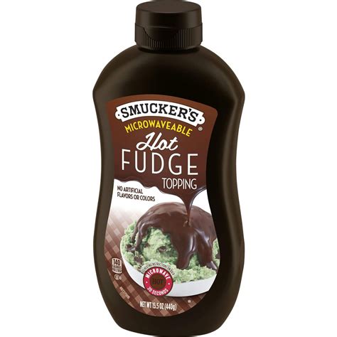 Smuckers Hot Fudge Topping 155 Ounces Pack Of 6 Microwavable Squeeze