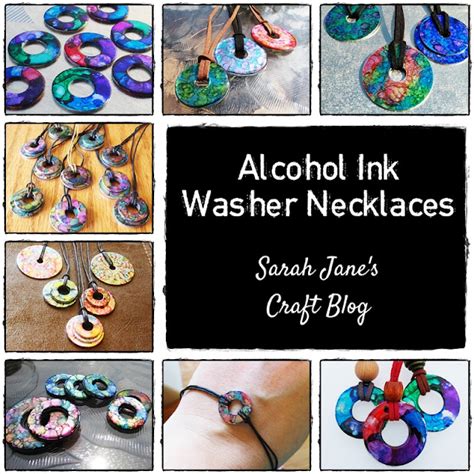 Alcohol Ink Washer Necklace Craft Collection