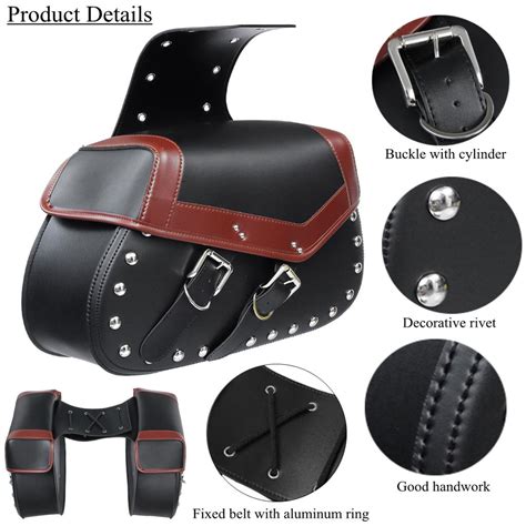 Buy 1 Pair Universal Exquisite Motorcycle Saddle Bags Side Storage