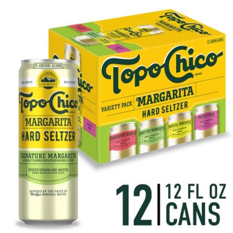 Topo Chico Margarita Hard Seltzer Variety Pack, 12 cans / 12 fl oz ...