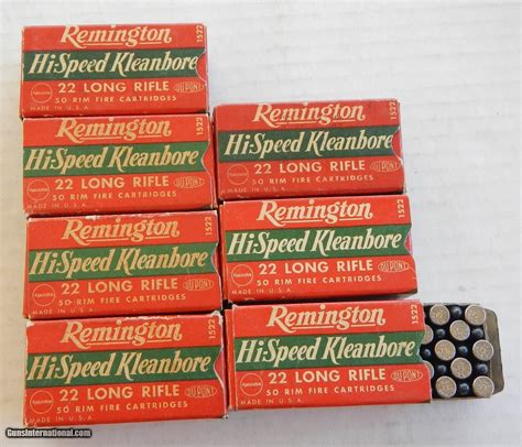 Remington Hi Speed Kleanbore Full Boxes Long Rifle Nickel Plated