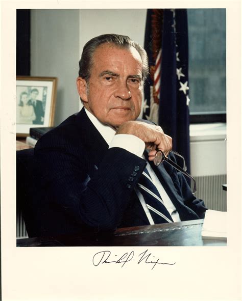 Lot Detail Richard Nixon Near Mint Signed X Color Photograph