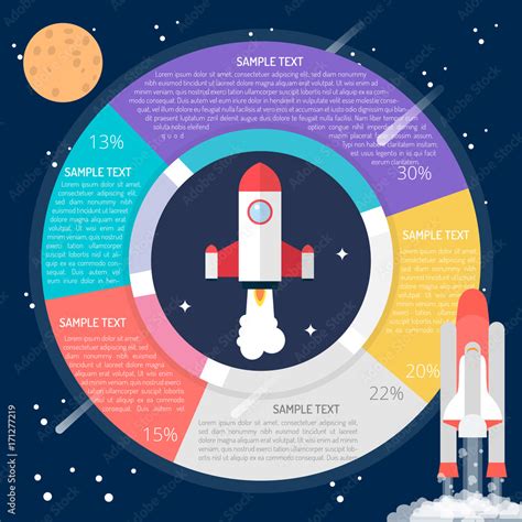 Rocket Diagram Infographic Stock Vector | Adobe Stock