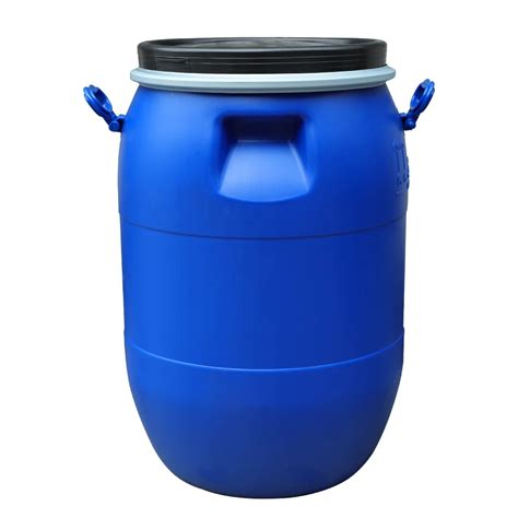 50l Blue Hdpe Plastic Drum With Iron Hoop For Chemical Buy Plastic