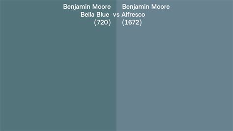 Benjamin Moore Bella Blue Vs Alfresco Side By Side Comparison