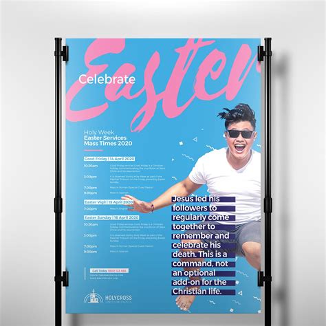 Easter Service Poster Template in PSD, Ai & Vector - BrandPacks