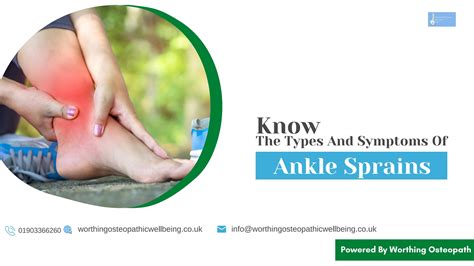 Know The Types And Symptoms Of Ankle Sprains by Worthing Osteopath ...