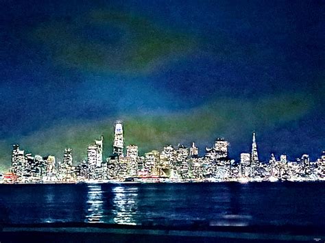 San Francisco Night Skyline Photograph by Rich Jasso - Pixels