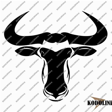 Bison Svg File Buffalo Svg Design Animals Svg Bison Head Vector