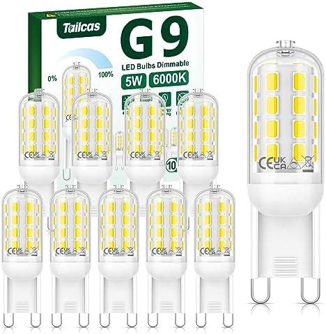 Tailcas G Led Bulbs Dimmable W K Cool White G Bulbs Lm